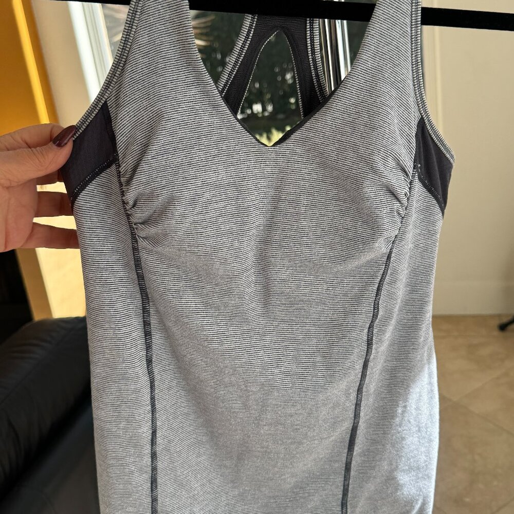 Lulu Lemon Striped Long Sports Bra